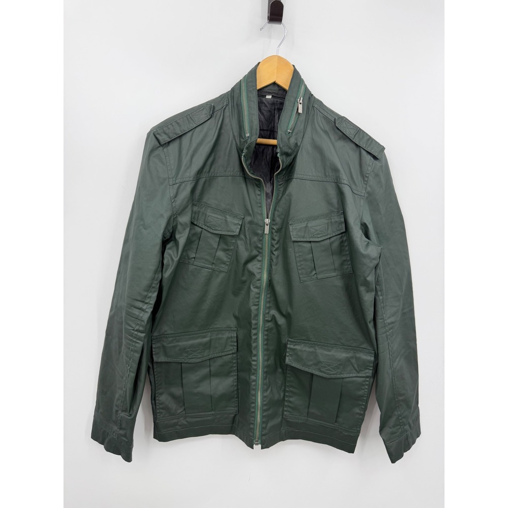Cheap Monday Leo Field Jacket Mens Medium Green Utility Military Coat 0230050